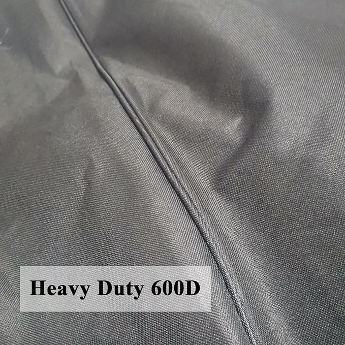 Grill Cover for Pit Boss Platinum Laredo 1000 Wood Pellet Smoker Grill, 600D Heavy Duty Waterproof Pitboss PB1000PL Grill Cover Replacement, Zipper Design, Black