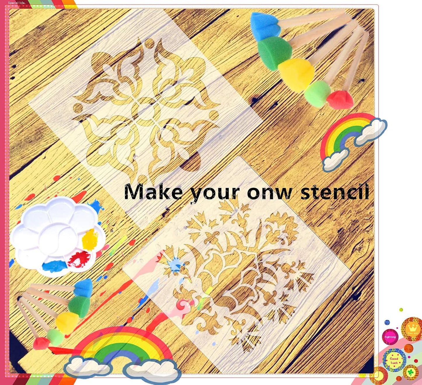 10-Pack 10 mil 12-Inch-by-12-Inch Blank Stencil Sheet for Laser Cutting Vinyl,Transparent PET, Acetate Mylar Stencil Tools and Machines Template Material