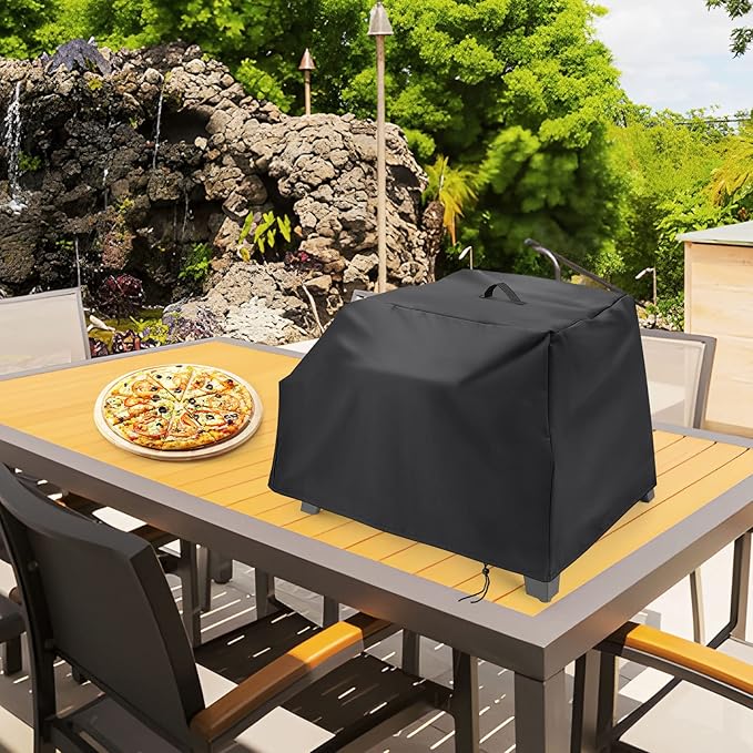 Pizza Oven Cover for Cuisinart CGG-403 3-in-1 Portable Pizza Oven,Waterproof Pizza Grill Cover All Season Protection (27.9 x 21.2 x 17.7 inch)