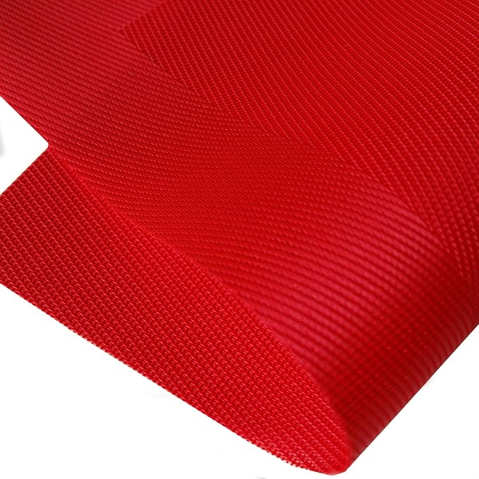 Vinyl Placemats Heat-Resistant Table Mats Washable Easy Clean Plastic Placemats for Dining Table Set of 4(Red)