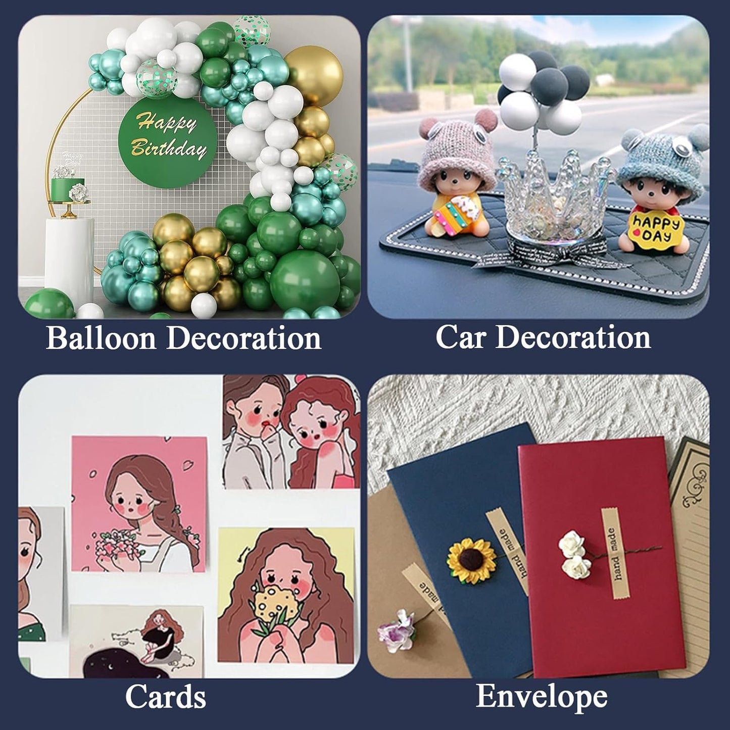 Adhesive Stick dots Two-Sided Sided Mounting Putty Stick Tack for Wall Hanging Crafts Balloons Festival Party Decorations,Clean Removable(0.31"*0.51"-800)