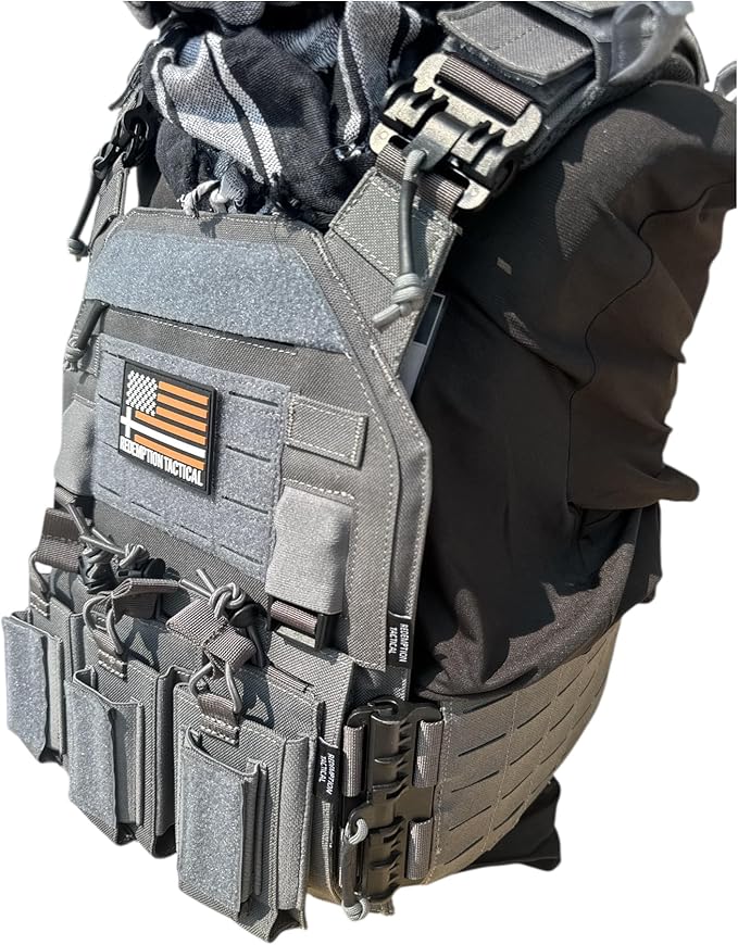 Redemption Crusader 2.0 Molle Quick Release Buckles Airsoft Vest With Adjustable Size Sides And Triple Pouch