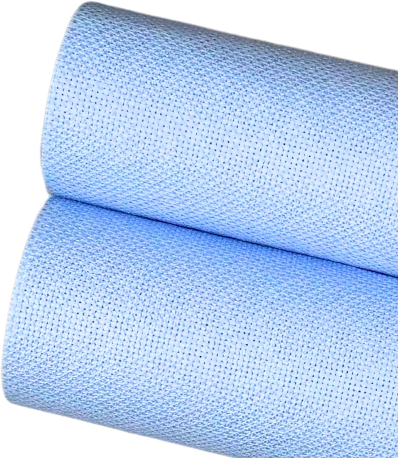 2 Sheets of Light Blue 14 Count Aida Cloth – 21 x 21 Inch Pre-Cut Fabric Squares – Cross Stitch Fabric – 100% Cotton – Ideal for Needlework & Embroidery – The Knotty Unicorn