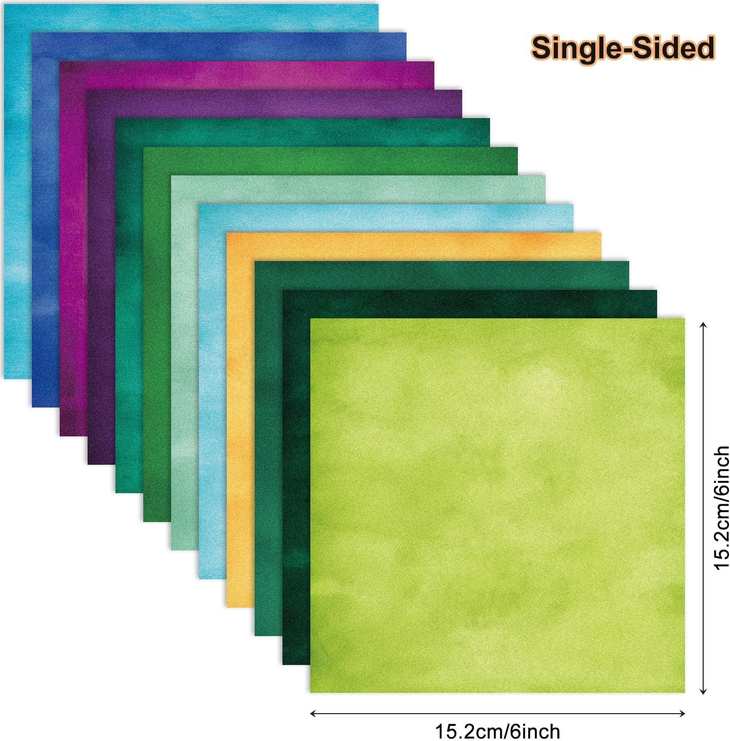 Vintage Scrapbook Paper Pad Color Patterned Paper 6×6,24 Sheets Single-Sided Scrapbooking CardStock Papers Pad for Holiday Cardmaking DIY Origami Journaling.