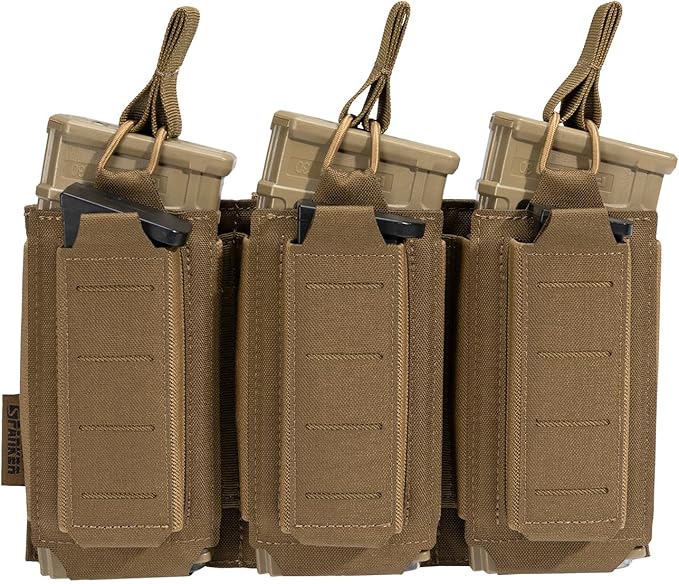 EXCELLENT ELITE SPANKER Tactical Open-Top Single/Double/Triple Molle Mag Pouch for Pistol Mag Pouch Tactical Bag Accessories Holder