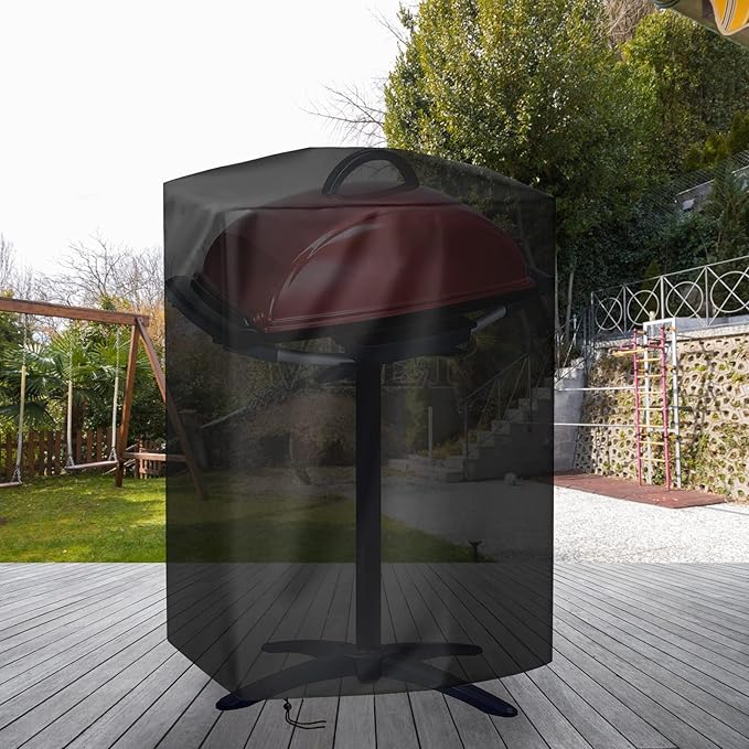 Grill Cover for George Foreman 12 Serving Indoor/Outdoor Electric Grill GFO201R, Waterproof BBQ Grill Cover, All Weather Resistant Grill Covers- 24 x 12 x 29 Inch