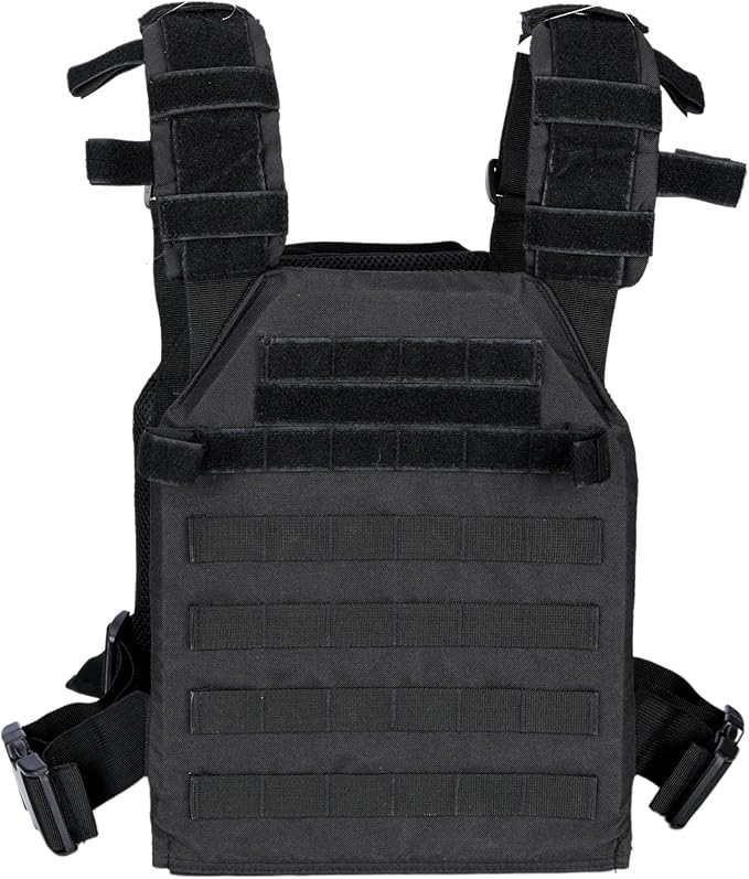 Greencity Weight Vest Adjustable Strength and Endurance Training, Tactical Vest Quick Release with Molle System, Fitness Workouts, Running