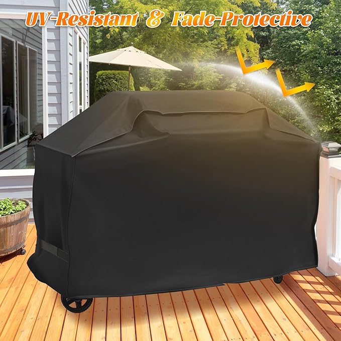 Grill Cover for Traeger Woodridge Pro Replacement Parts Wood Ridge Elite BAC776 Pellet Smoker Covers Accessory Full Length 600D Waterproof Outdoor BBQ