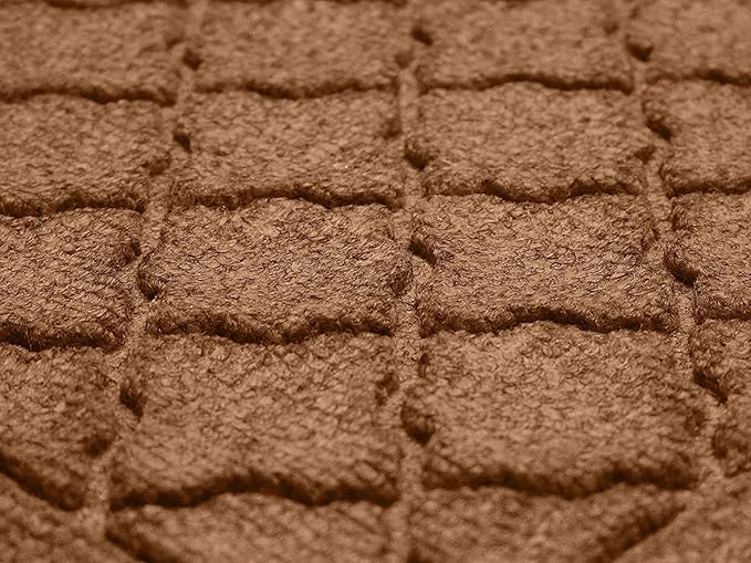 WaterHog Heavy Duty Doorway Mat, 3' x 5', Made in USA, Durable & Skid-Resistant Entryway Mat, Water-Trapping, Indoor/Outdoor Decorative Floor Covering, Cordova Collection, Dark Brown
