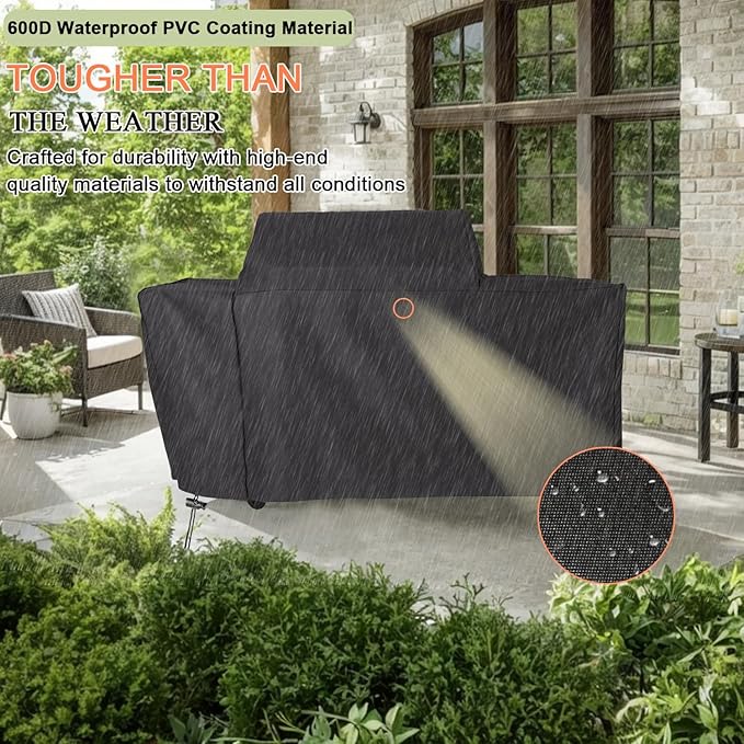 Grill Cover for Traeger Woodridge Pro and Woodridge Elite Grills,Waterproof Wood Pellet Smoker Cover for Traeger BAC776 BAC775 Woodridge Pro/Elite TFB97JLH TFC97XLH Grill Accessories