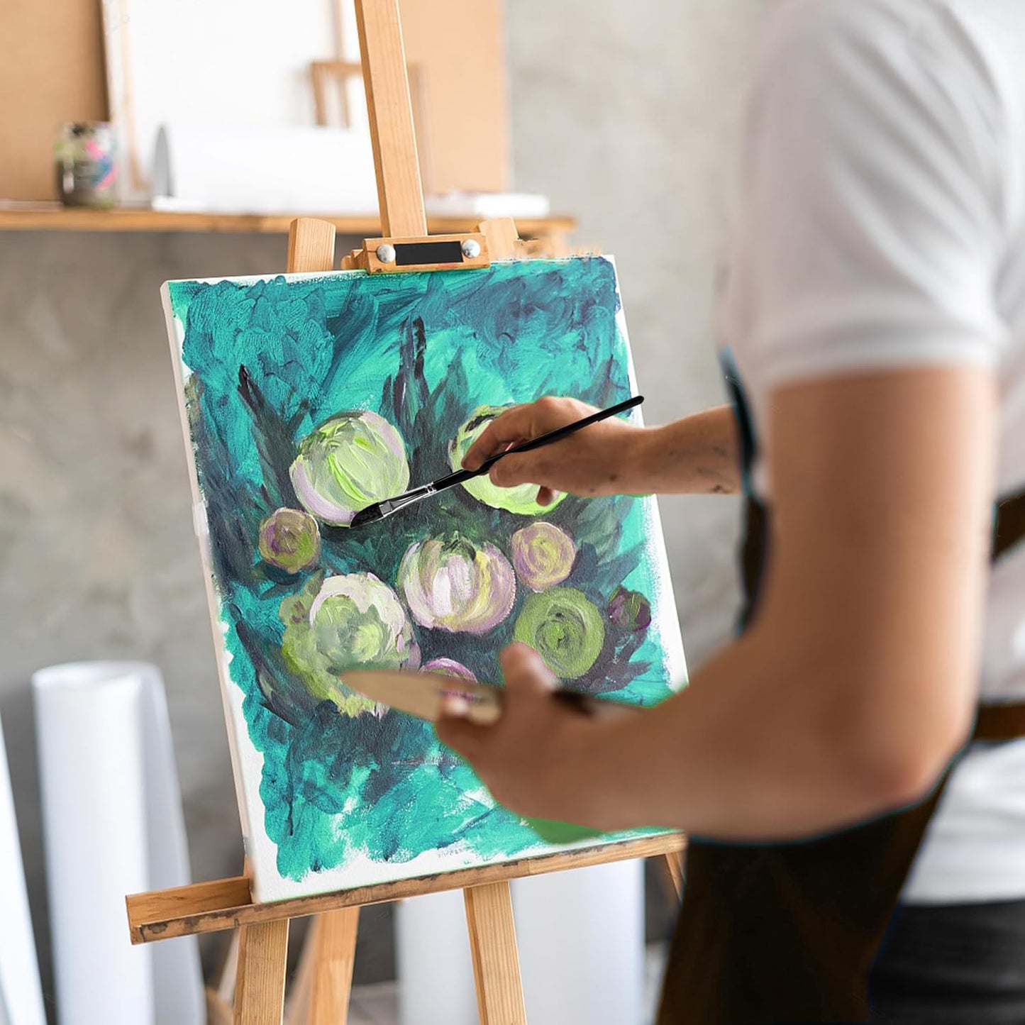 4PCS Dagger Striper Brush Set, Premium Dagger Paint Brushes Set, Professional Dagger Brush for Watercolor Acrylic Oil Gouache, Pinstriping Brush Set ，Dagger Striper Watercolor Paint Brush