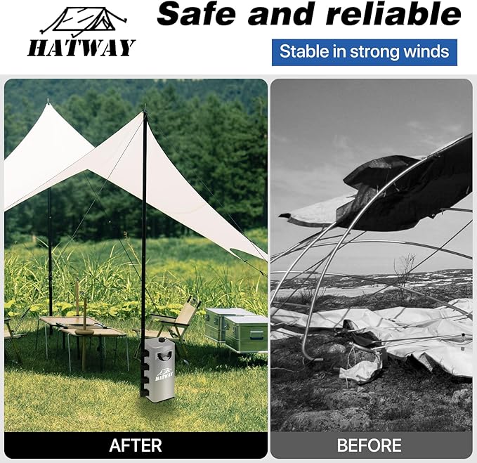 Canopy Water Bag, 220 LBS Set of 4 Leg Weights for Pop Up Canopy, Gazebo, Tent - 4 * 25L Gray