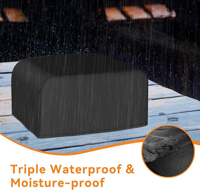 Pizza Oven Cover for Blackstone 2238 Leggero Tabletop Outdoor Pizza Oven, 22 inch Waterproof 600D Oxford Cloth with Bottom Drawstrings Pizza Oven Grill Accessories