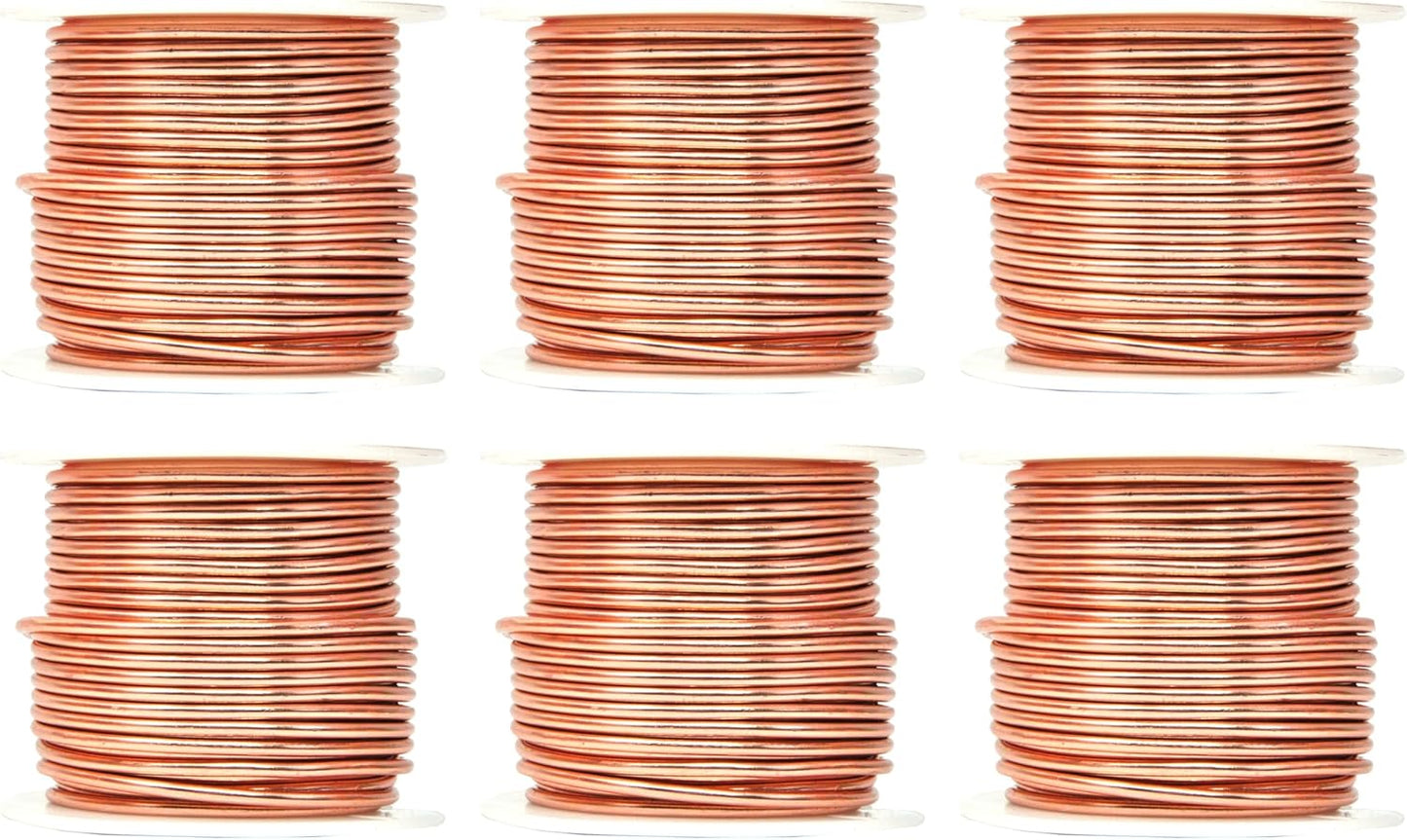 Mandala Crafts 12 Gauge Anodized Aluminum Craft Wire for Jewelry Making - 276 FT Colored Flexible Rose Gold Combo Wire - Bendable for Bonsai Armature Crafting Sculpting