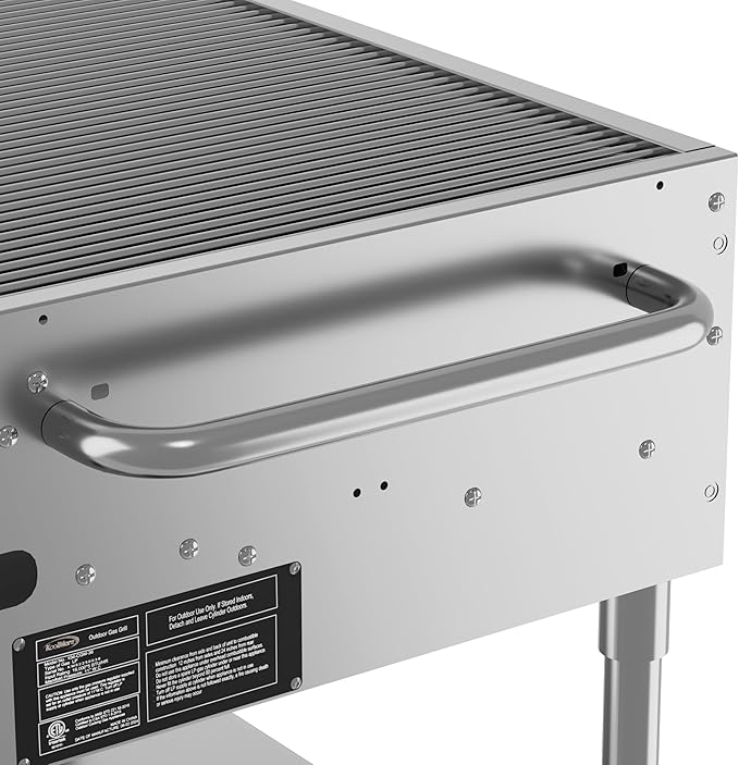 KoolMore 36 in. Commercial 5-Burner Mobile Outdoor Propane Grill in Stainless Steel (KM-CGM-36)