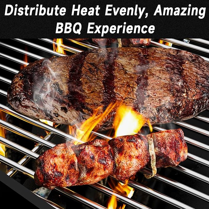 16 15/16 Inch Cooking Grates for Charbroil Advantage 463343015, 463344015, 463344116, G421-0008-W1 Advantage 3 Burner Gas 2 Coal Parts 463340516, Tru Infrared 463336016 Replacement Parts