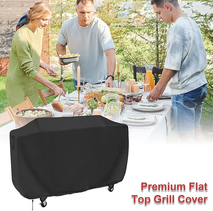 Flat Top Grill Cover for Royal Gourmet GD401 Propane Gas Grill, 68 Inches Waterproof Cover for Outdoor 36“ Griddle/Propane Griddle/Gas Griddles/Flat Grill-68 x 23 x 35.8 inches