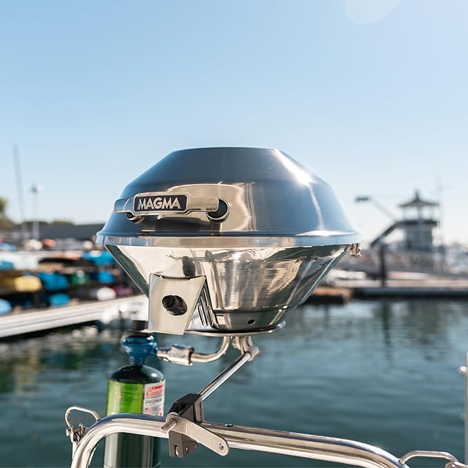 Magma Products, Marine Kettle 3, Combination Stove & Gas Grill, Propane Portable Oven