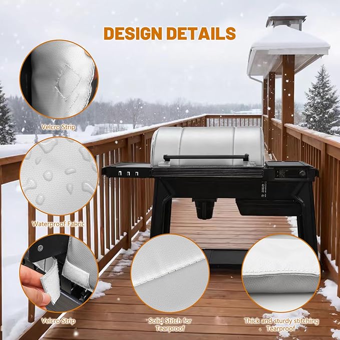 Insulation Blanket Replacement for Traeger Woodridge Pro/Elite Pellet Grill,Thermal Blanket for Smoker for BAC776 Traeger Grill Cover Woodridge Pellet Smoker Blanket Winter Insulation Accessories