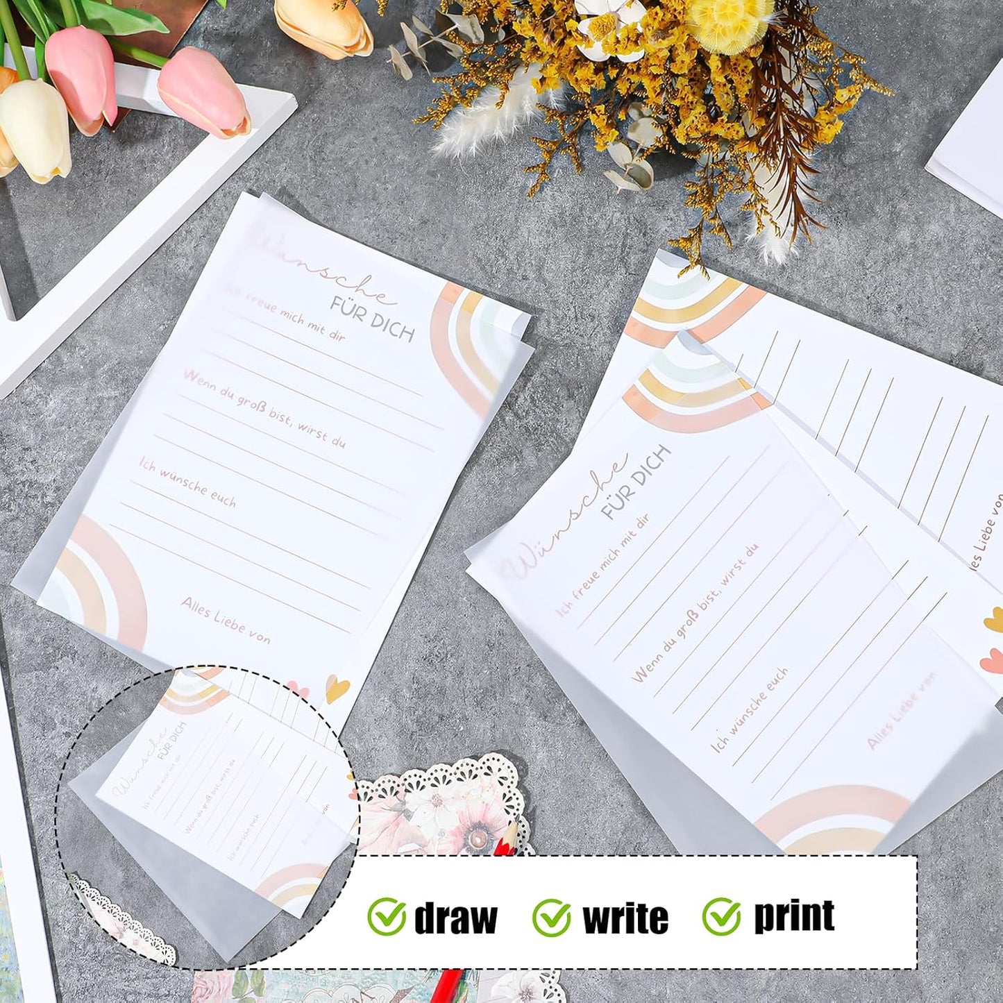 200 Sheets Vellum Paper, Translucent Printable Vellum Tracing Paper, Glassine Papers for Wedding Invitation Drawing Sketching Writing(8.3×5.7 Inches)