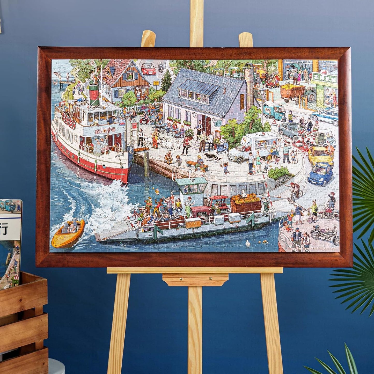 MOMIBOOK Puzzles for Adults 1000 Piece Jigsaw Puzzles of Let's Go! Set Sail, Painting Image Difficult Challenging Hard Impossible Puzzle, Cute Funny Toys & Games Christmas Birthday Gifts