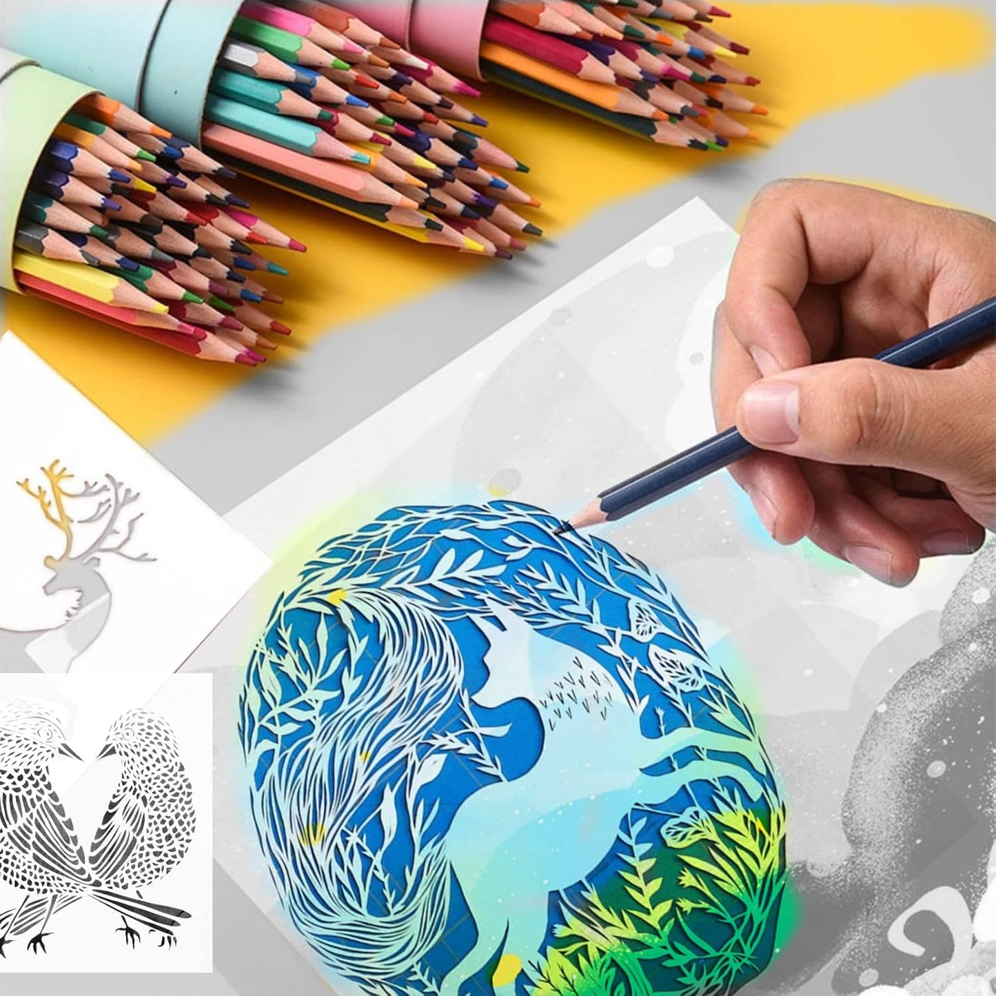 10-Pack 10 mil 12-Inch-by-12-Inch Blank Stencil Sheet for Laser Cutting Vinyl,Transparent PET, Acetate Mylar Stencil Tools and Machines Template Material