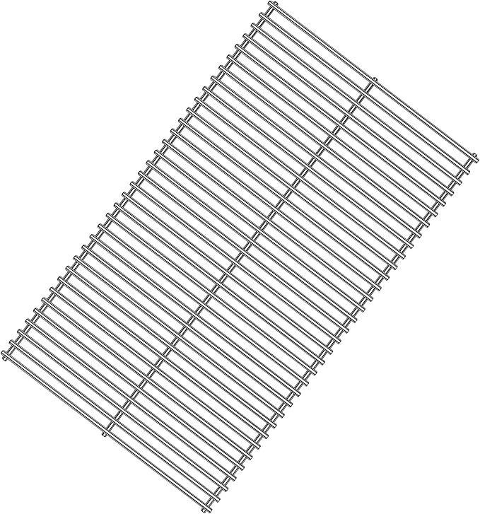 1 Pack 40901 Grill Steel Wire Cooking Grid Rock Grates Replacement Parts for BBQ Grillware Models,for El Patio Models,14 inch x 24 3/8 inch