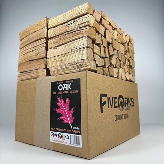 Pizza Oven Wood for Wood Fire Pizza Oven, Mini Oak Firewood. 5 Inch Oak Wood (1,000 Cubic Inches) ~5" Kiln Dried Firewood for Ooni Pizza Ovens, Gozney, Bertello Pizza Oven