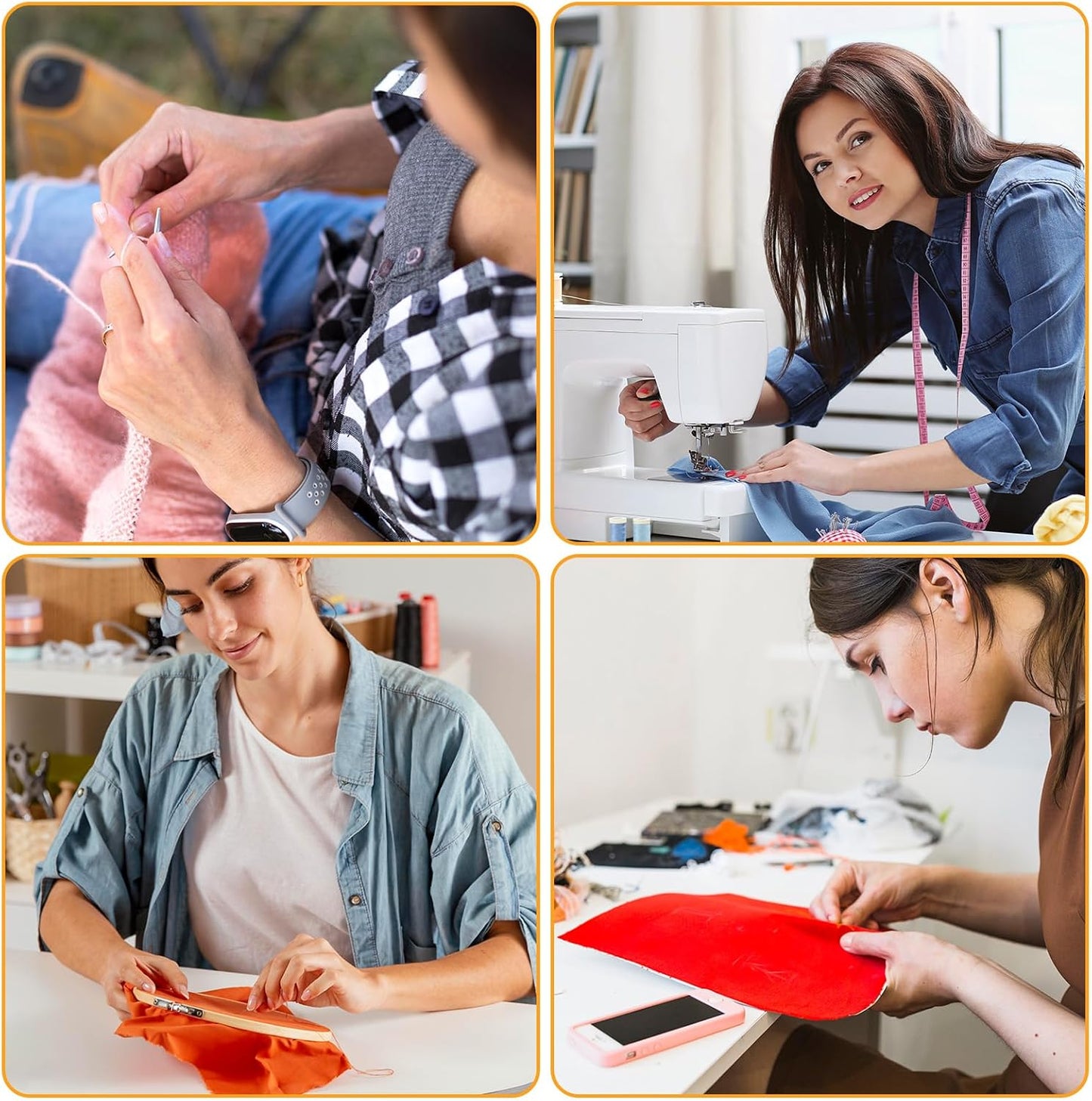 Prasacco Embroidery Floss Organizer 150 Bobbins 36 Compartment Storage Box with Bobbin Winder and Coding Stickers for Craft DIY Embroidery Cross Stitch Supplies