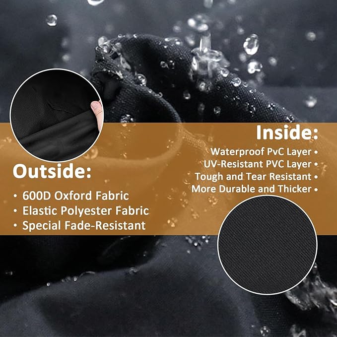 7138 Grill Cover for Weber Spirit II 200 Gas Grill, Waterproof Cover for Weber Spirit E210 and Spirit II 200 Gas Grill Models, 48 Inch Outdoor BBQ Cover for Spirit Grill
