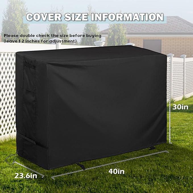 Outdoor Grill Table Cover for Royal Gourmet Dining Cart, Grill Cart Cover for Grills House Movable Kitchen Island and for Feasto Pizza Oven Table