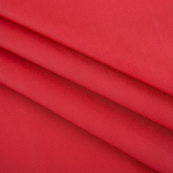 LIBERECOO Vinyl Tablecloth with Flannel Backing, Solid Red, Waterproof, Stain-Resistant, Easy-Clean Table Cover for Holiday, Dining, Kitchen, and Outdoor Use, 60" x 102" Rectangle