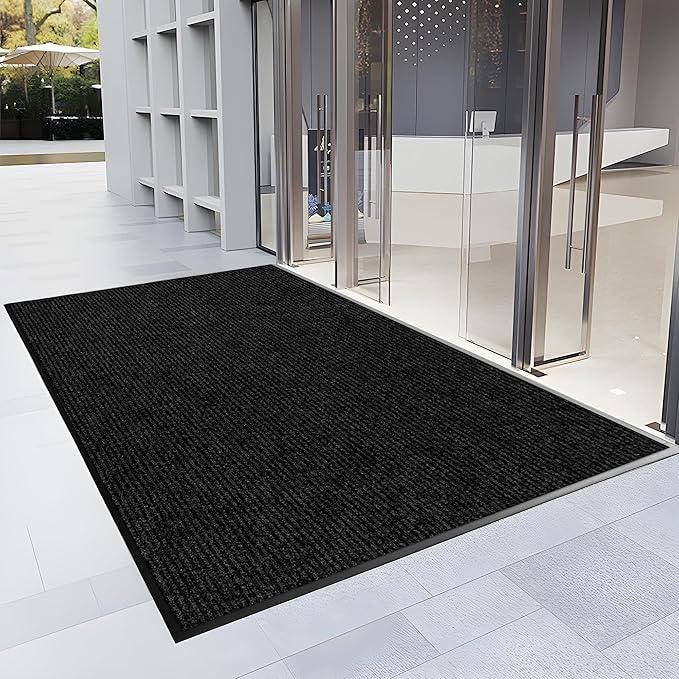 4′ x 63′ Front Door Mat Indoor Outdoor Entrance, Commercial Floor Mat Heavy Duty Dirt Trapper Entryway Doormat, Custom Size Non Slip Rubber Backing Welcome mat, Door Mat for High Traffic Area