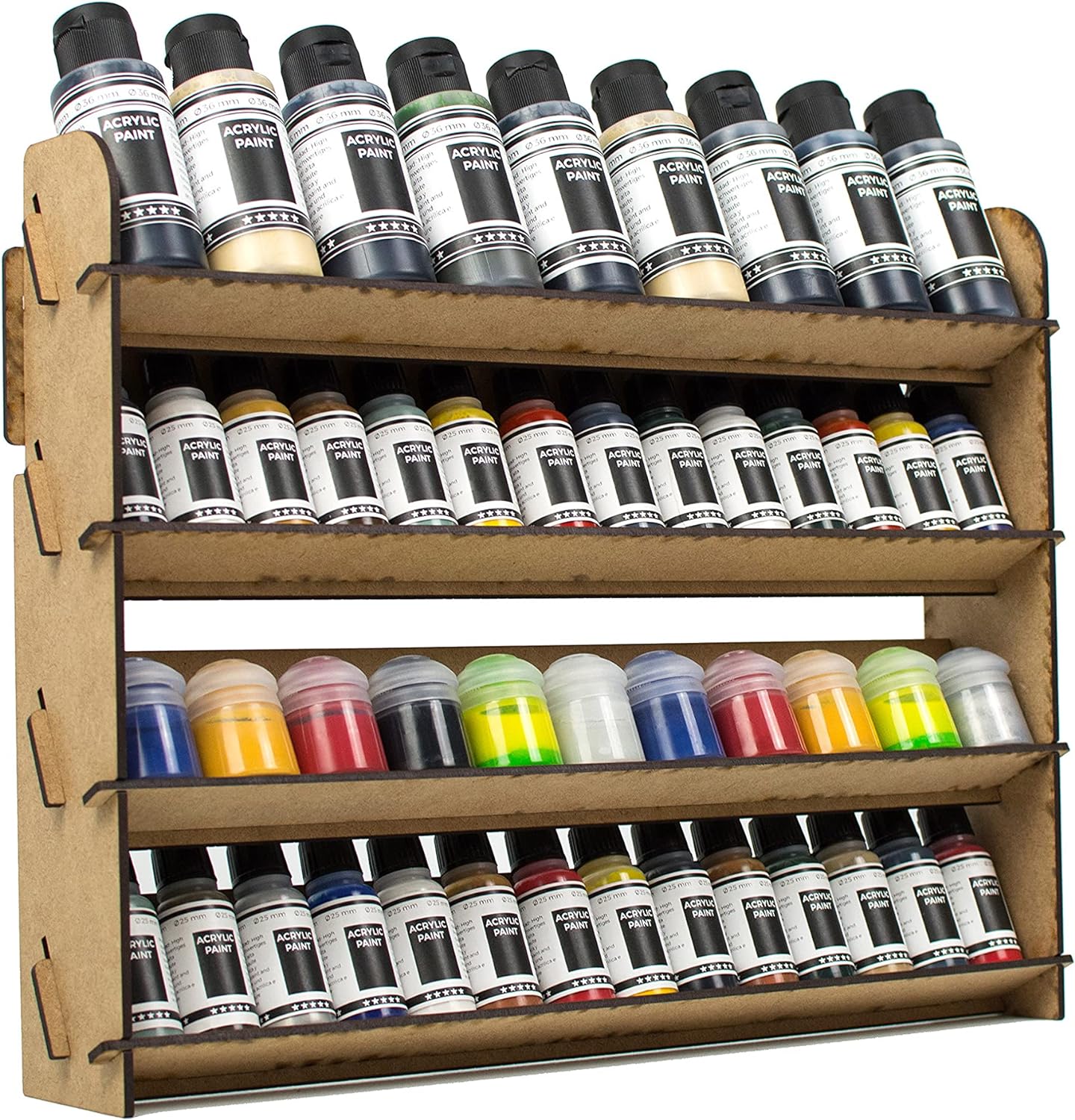 Paint Rack for Model Paints. Hobby Craft Citadel Vallejo Tamiya Army Wall Paint Rack Stand Paint Holder Organiser Miniature Warhammer Paint Storage Model Painting Station (Universal)