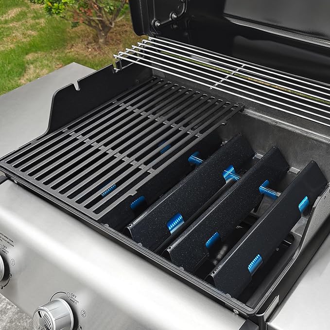 Grill Parts for Weber Spirit 2, Spirit 300 & GS4 Spirit II 300 Series, Spirit E-310,S-310 320, Spirit II E/S 310 Gas Grills with Front Mount Control, 7636/67046 Flavorizer Bars & 7639/7638 Grill Grate