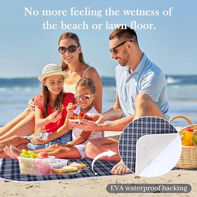 Neti Neti Wicker Picnic Basket for 4 with Insulated Cooler & Waterproof Blanket – Large Willow Picnic Hamper for Outdoor, Camping, Beach, Romantic Dates, Valentine’s Day