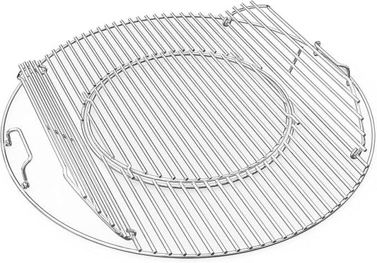 onlyfire Double-Side Hinged Cooking Grate, Gourmet BBQ System Replaced Grilling Grate for Weber 22" Charcoal Kettle Grills