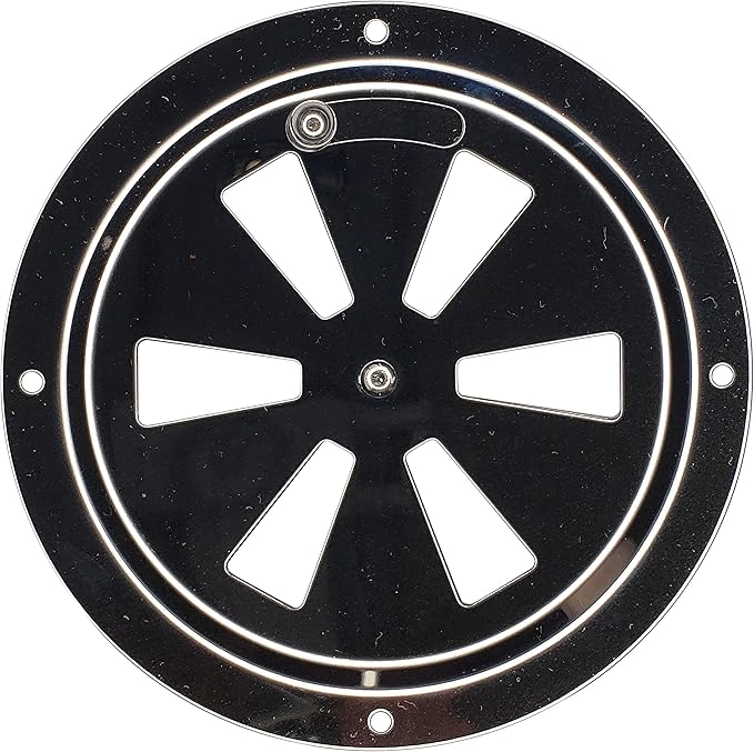 4" BBQ Smoker Air Vent (Stainless Steel) - Pinwheel Grill Damper For Increased Airflow