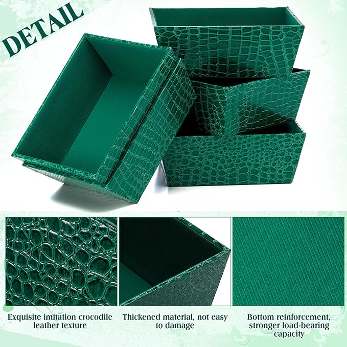 Wonderjune 20 Pcs Valentines Day Gift Baskets Empty To Fill Baskets For Gifts Empty With Gift Bag Bow Valentines Gifts Storage Basket Bulk for Wedding Party Wrapping(Green)