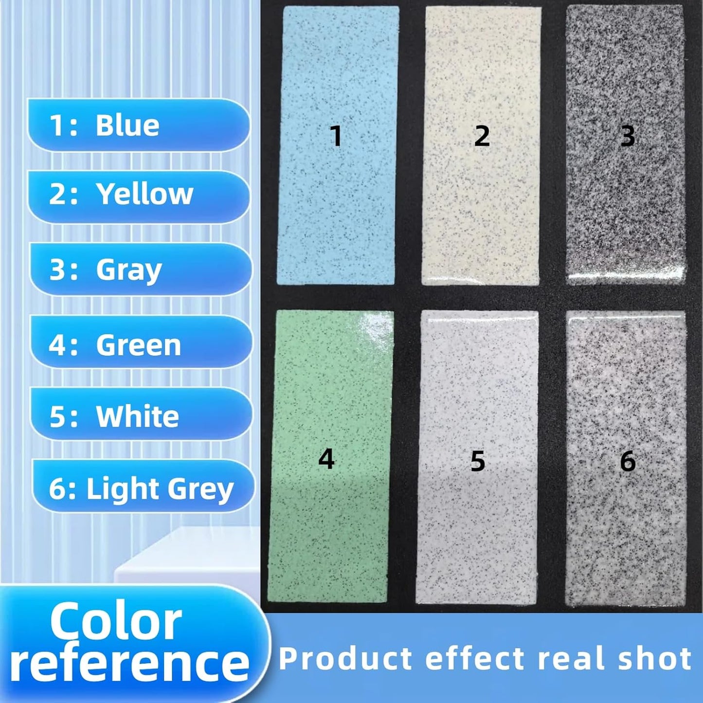 Epoxy Colored Sand Floor Paint, Epoxy Floor Paint High Gloss Marble Effect Coating for Indoor and Outdoor, Wear-resistant and non-slip Self-leveling Coating White 35OZ(1KG)