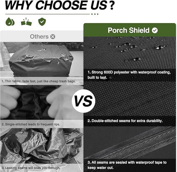 Porch Shield Griddle Cover for Blackstone 28 inch Single Shelf Griddle, Waterproof and Fade Resistant 600D Gas Grill Cover Fits for Most 2 Burner Flap Top Grill