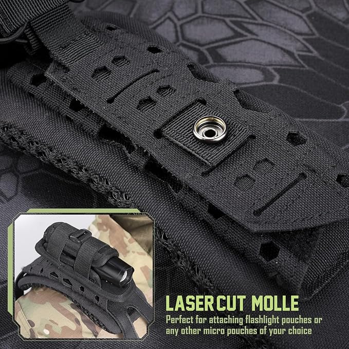 WYNEX Shoulder Strap Pad for Vest Carrier, 2 Pack Tactical Plate Shoulder Pads Strap Cushion Vest Accessories Shoulder Pads Soft Mesh Pads with Tactical Gear for Men