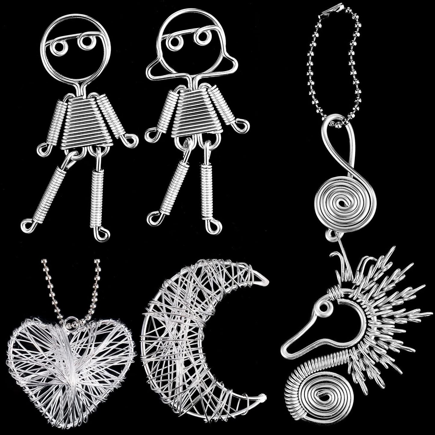 Aluminum Craft Wire, 75 Feet 1.5mm/ 16 Gauge Silver Bendable Soft Metal Aluminum Wire Roll Bulk for DIY Crafts Sculpting Jewelry Making