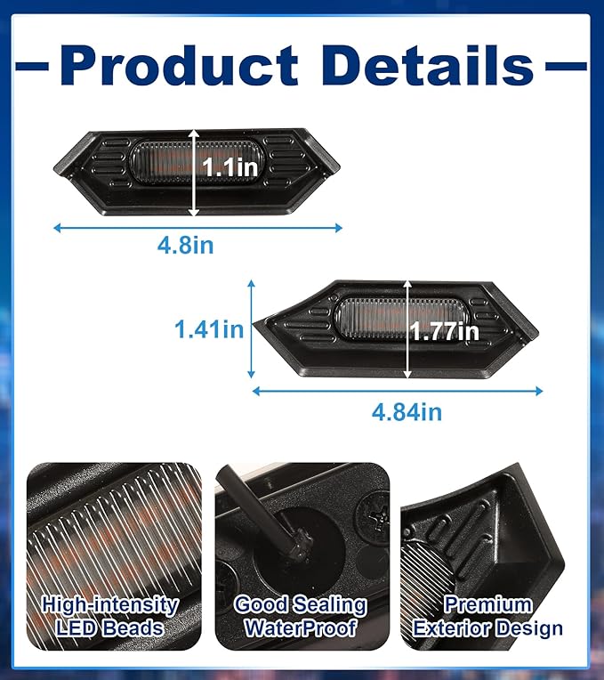 Front Grille Grill Lights for 2024 2025 Tacoma TR D Off Road Sport OEM Grill Led Grills Light for Tacoma Accessories,Amber 4PCS (24Tacoma-Off Road-A)