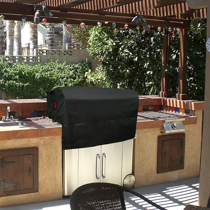 Built-in Grill Cover 37" Fits for Weber Summit Gas Grill S-460,Spire 30",Blaze 32",Hygrill 32",Bull 4 Burner,Brand-Man 30",Most 32"-37" Built in Grill,Island BBQ Grill Top Cover