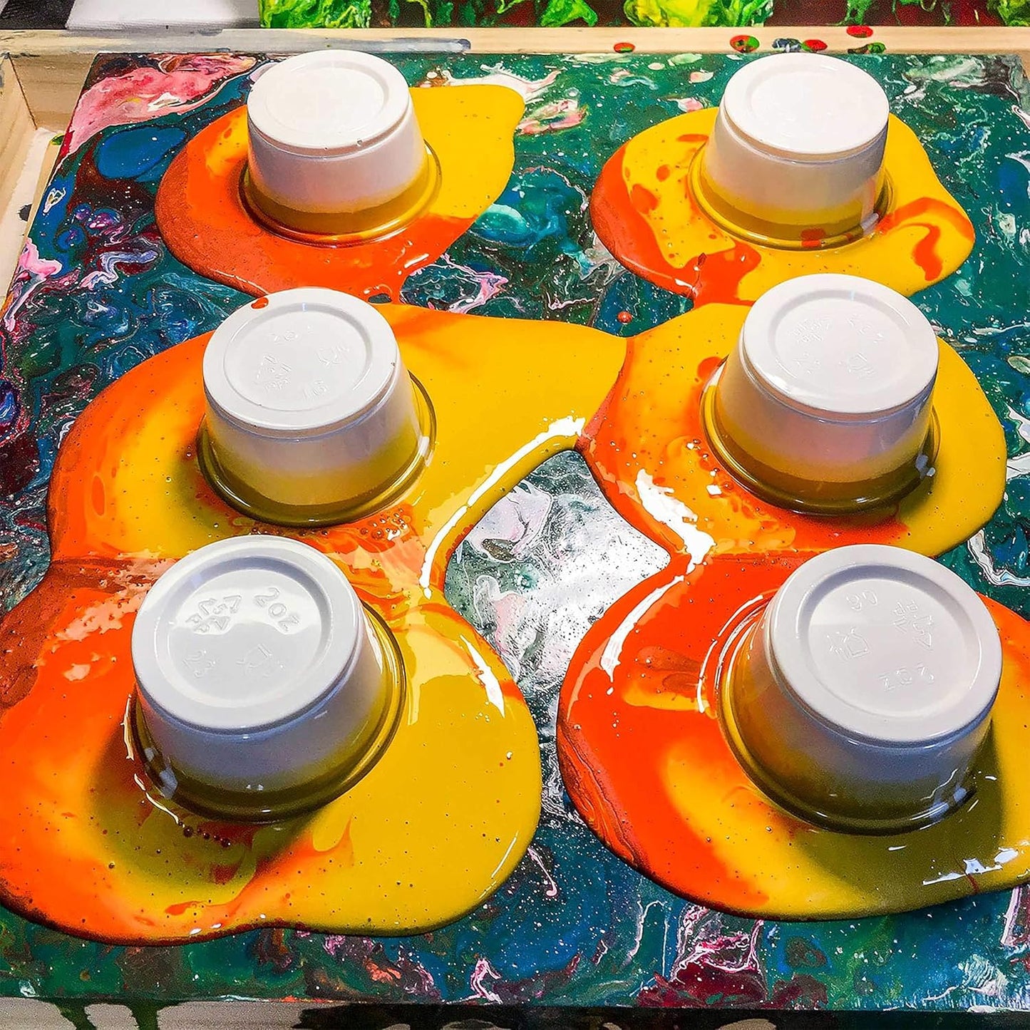 U.S. Art Supply Professional Gloss Pouring Medium 64oz (Half Gallon) - Improves Paint Flow & Cell Effects Creator, Viscosity Adjuster for Art Acrylic Painting