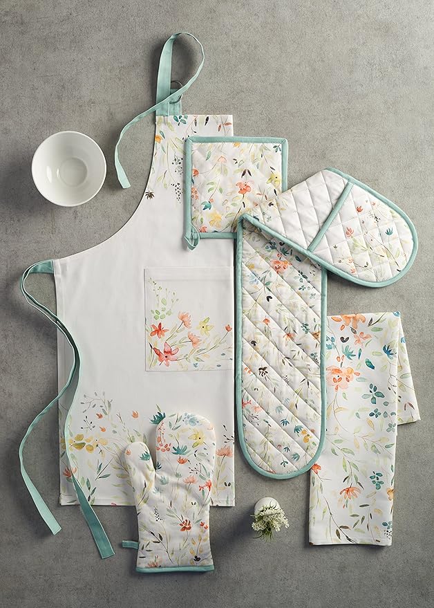 Maison d' Hermine Table Cloth Rectangle Table 100% Cotton 60 x 120 Inches Tablecloth Reusable Decorative Everyday Use for Dining Room, Farmhouse, Home, Party, Festive & Wedding Spring Summer - Colmar