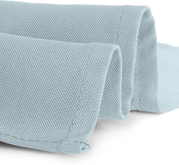 Gee Di Moda Rectangle Tablecloth - 70 x 120 Inch Baby Blue Table Cloth for 6 or 8 Foot Rectangle Tables - Heavy Duty Washable Fabric - for Holiday Party, Dinner, Weddings, Baby Shower & Events