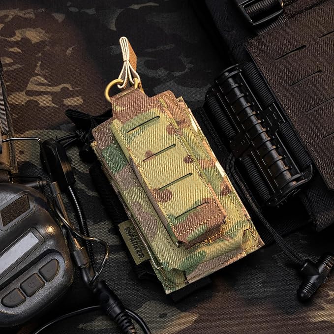 EXCELLENT ELITE SPANKER Tactical Open-Top Single/Double/Triple Molle Mag Pouch for Pistol Mag Pouch Tactical Bag Accessories Holder