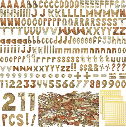 221 Pcs Bulletin Board Letters Round Alphabet Number Punctuation Symbol Combo Letter Cutouts Classroom Decoration for School Classroom Chalkboard Poster Board(Travel Around The World)